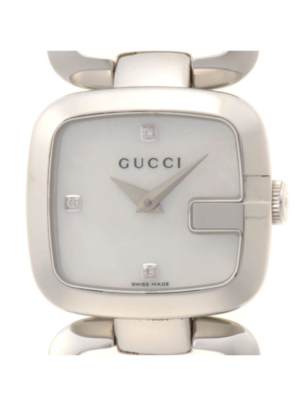 Gucci 125.5 Watch Stainless Steel Shell Quartz